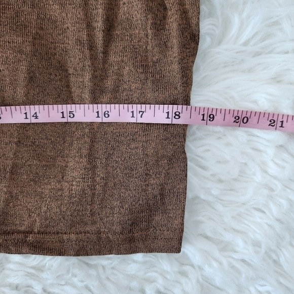 Daisy Pants & Crop Top Set. Brushed Knit High Waist Wide Leg Pants. Color Mocha. - Picture 7 of 14